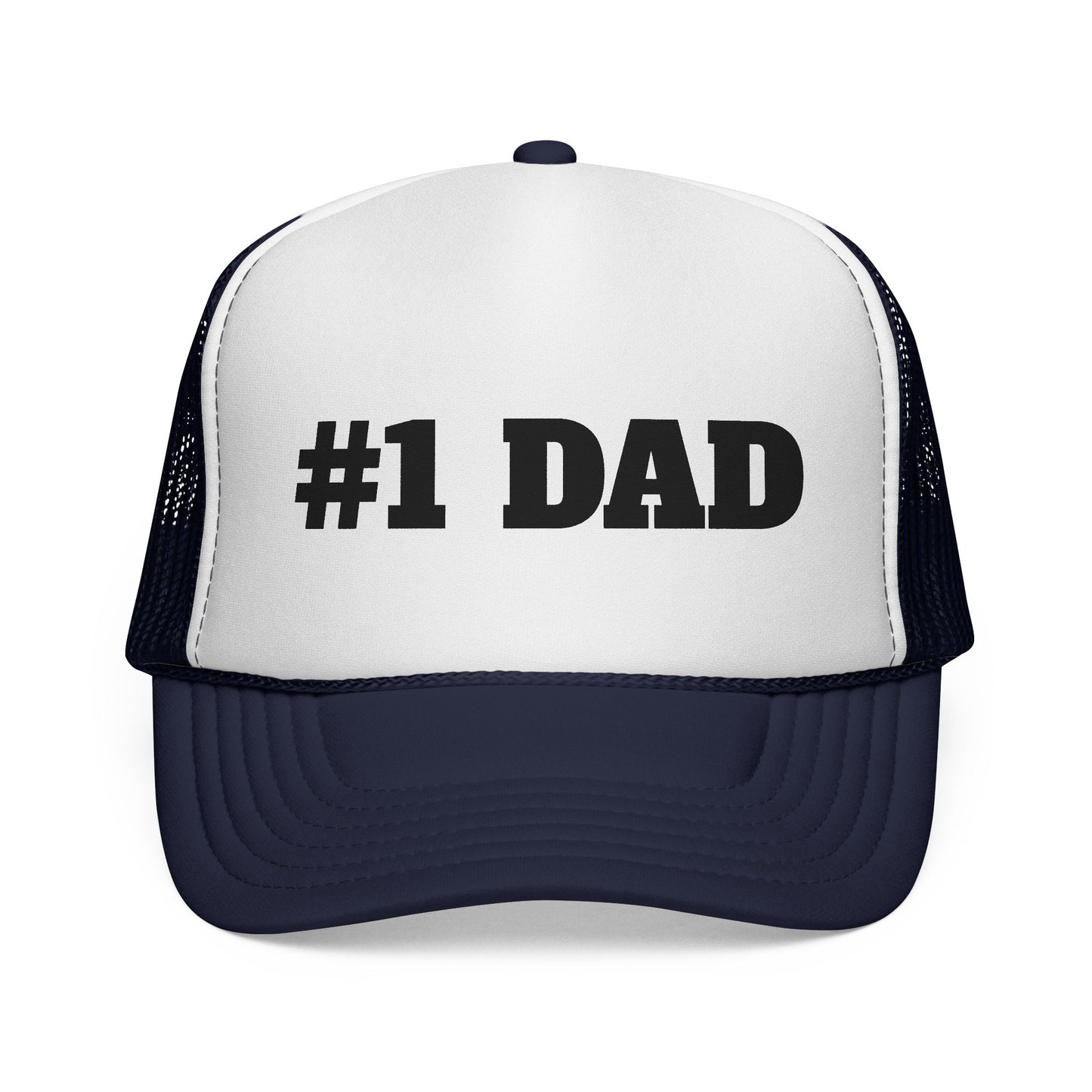 Number #1 Dad Trucker Cap | Mesh Baseball Hat