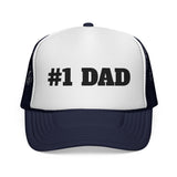 Number #1 Dad Trucker Cap | Mesh Baseball Hat