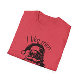 I Like Men With Beards T-Shirt | Santa Beard Holiday Tee
