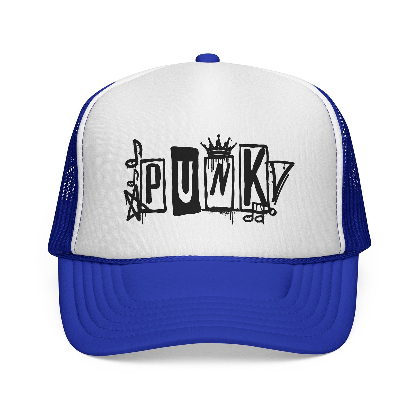 Punk Graffiti Trucker Cap | Mesh Baseball Hat
