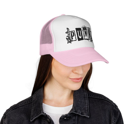 Punk Graffiti Trucker Cap | Mesh Baseball Hat