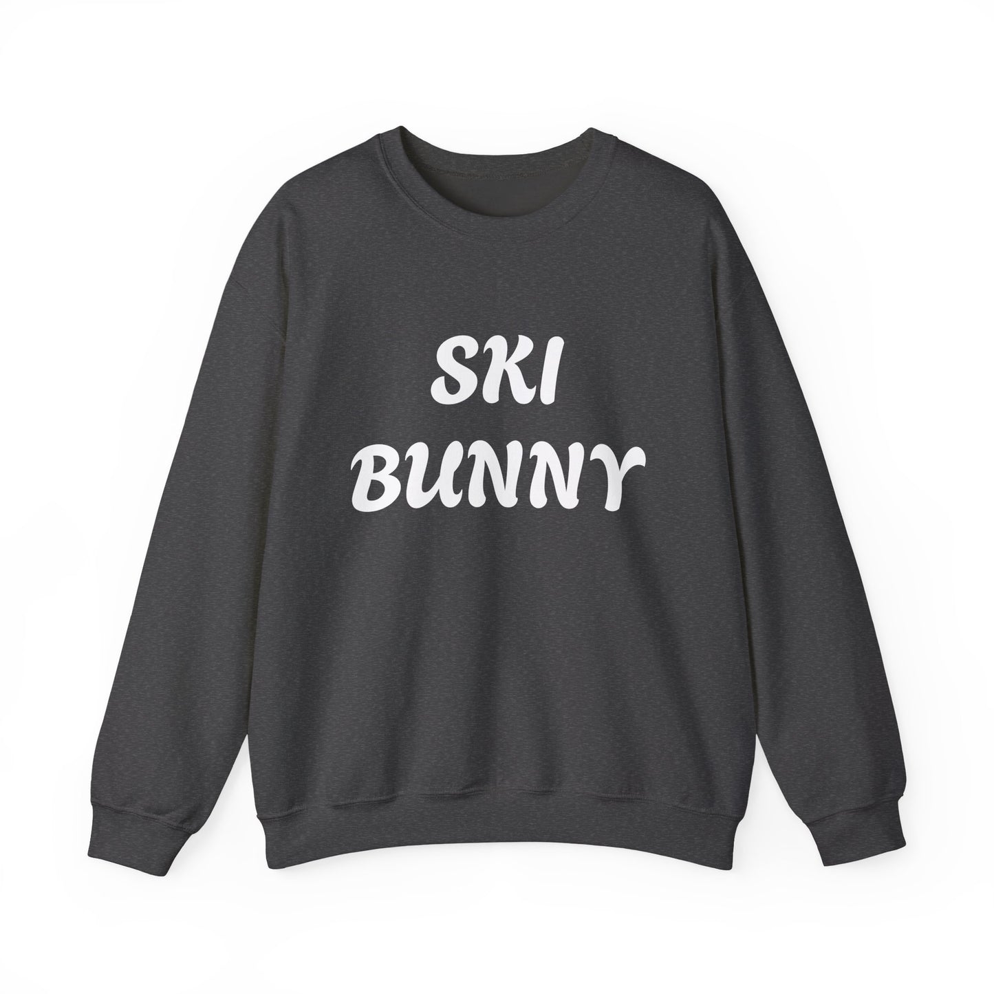 Ski Bunny Sweatshirt | Retro Script Winter Typography - NautiCurl LLC