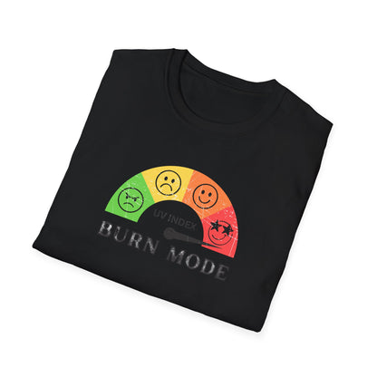 UV Index Burn Mode T-Shirt | Sun Safety Graphic Tee - NautiCurl LLC