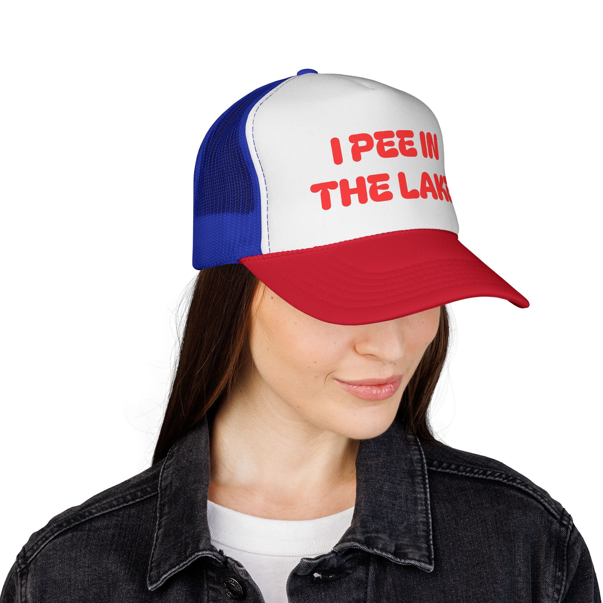 I Pee in the Lake Trucker Cap | Funny Winter Hat