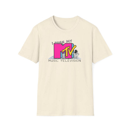 I Miss My MTV T-Shirt | Retro 80s MTV Logo Music Television Tee - NautiCurl LLC