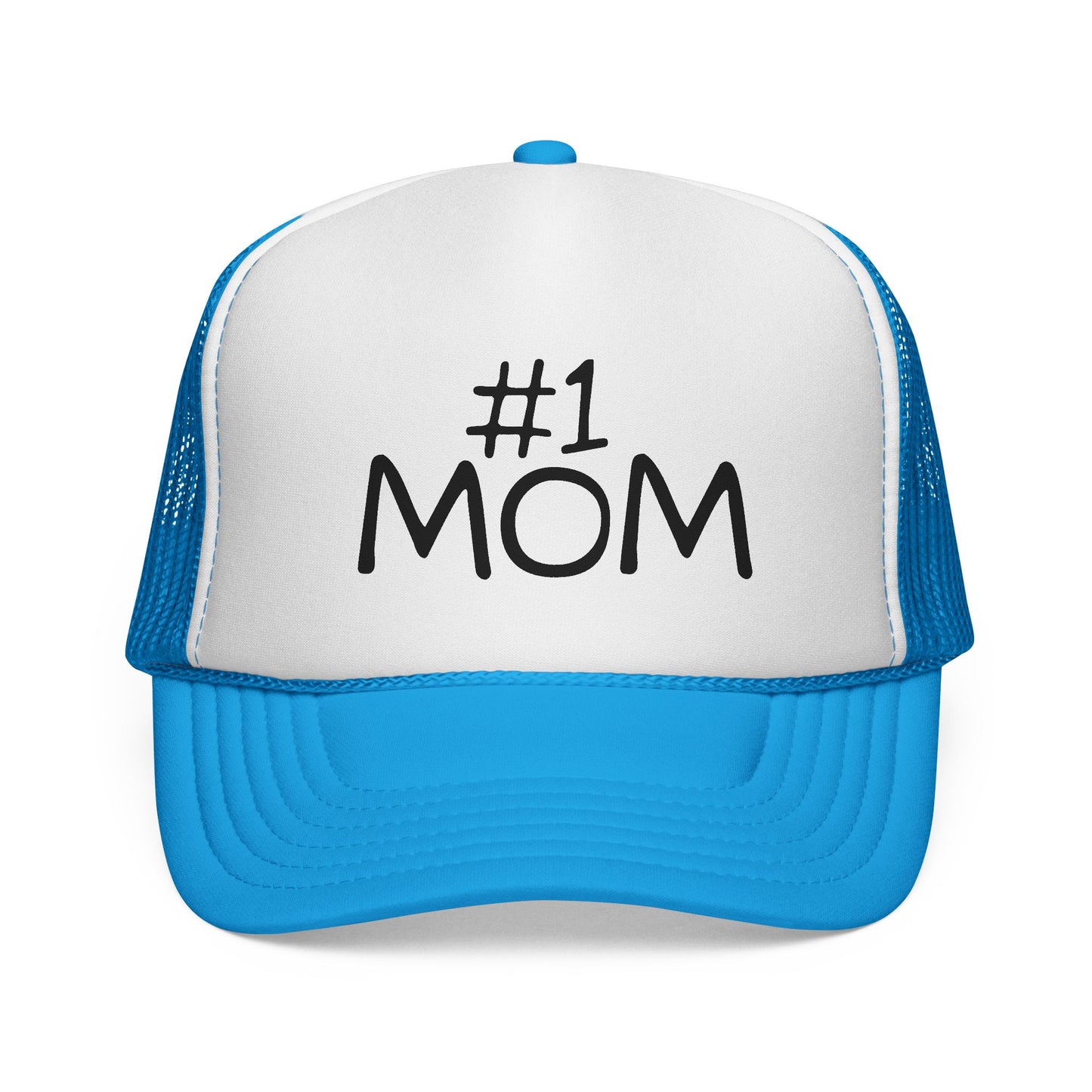 Number #1 Mom Trucker Cap | Mesh Baseball Hat - NautiCurl LLC