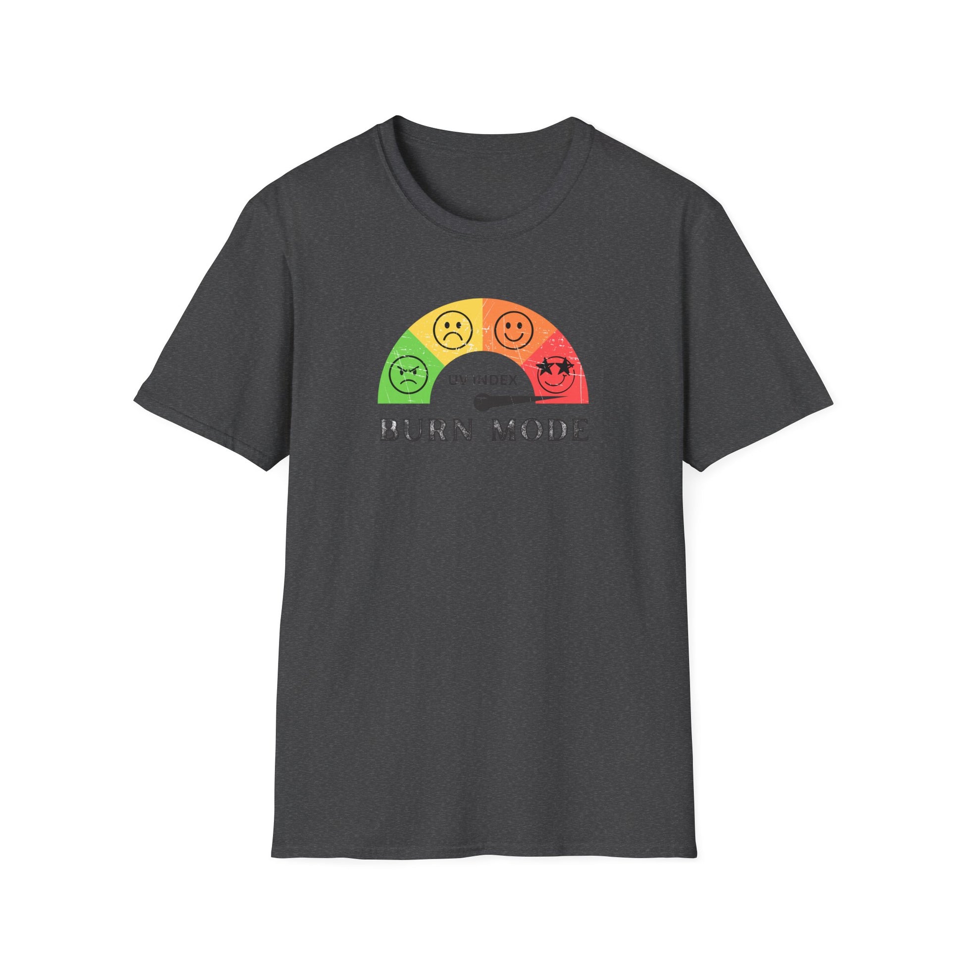 UV Index Burn Mode T-Shirt | Sun Safety Graphic Tee - NautiCurl LLC