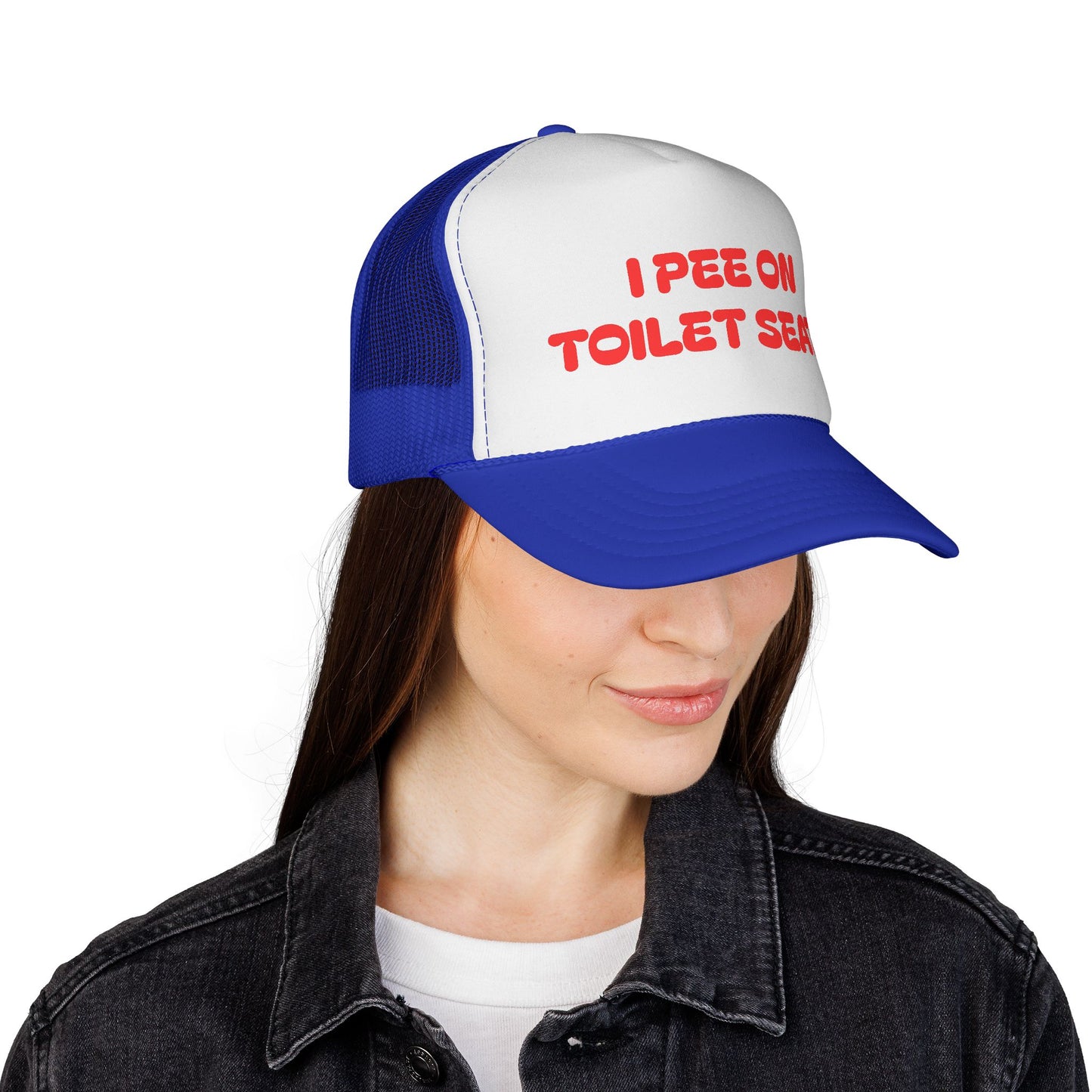 I Pee on Toilet Seats Trucker Cap | Funny Winter Hat - NautiCurl LLC