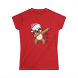 Dabbing Sloth Santa Tee | Christmas Sloth Holiday Shirt