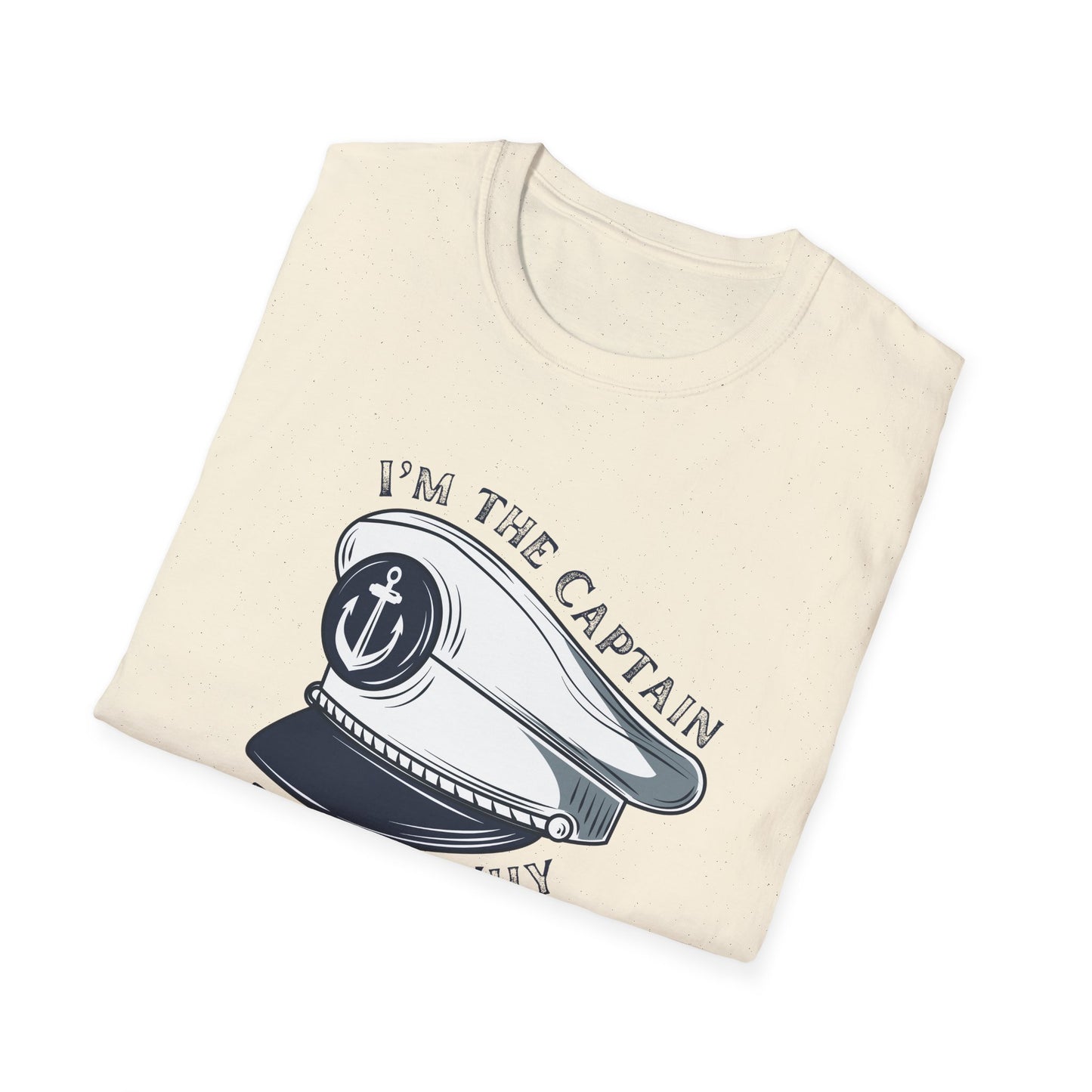 I'm The Captain That's Why T-Shirt | Captain Hat Nautical Anchor Design - NautiCurl LLC