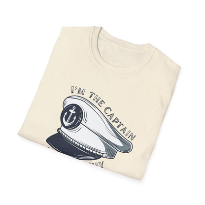 I'm The Captain That's Why T-Shirt | Captain Hat Nautical Anchor Design - NautiCurl LLC