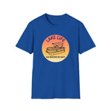 Lake Life boat graphic T-Shirt | sunset pontoon illustration, summer lakewear