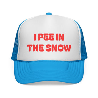 I Pee in the Snow Trucker Cap | Funny Winter Hat