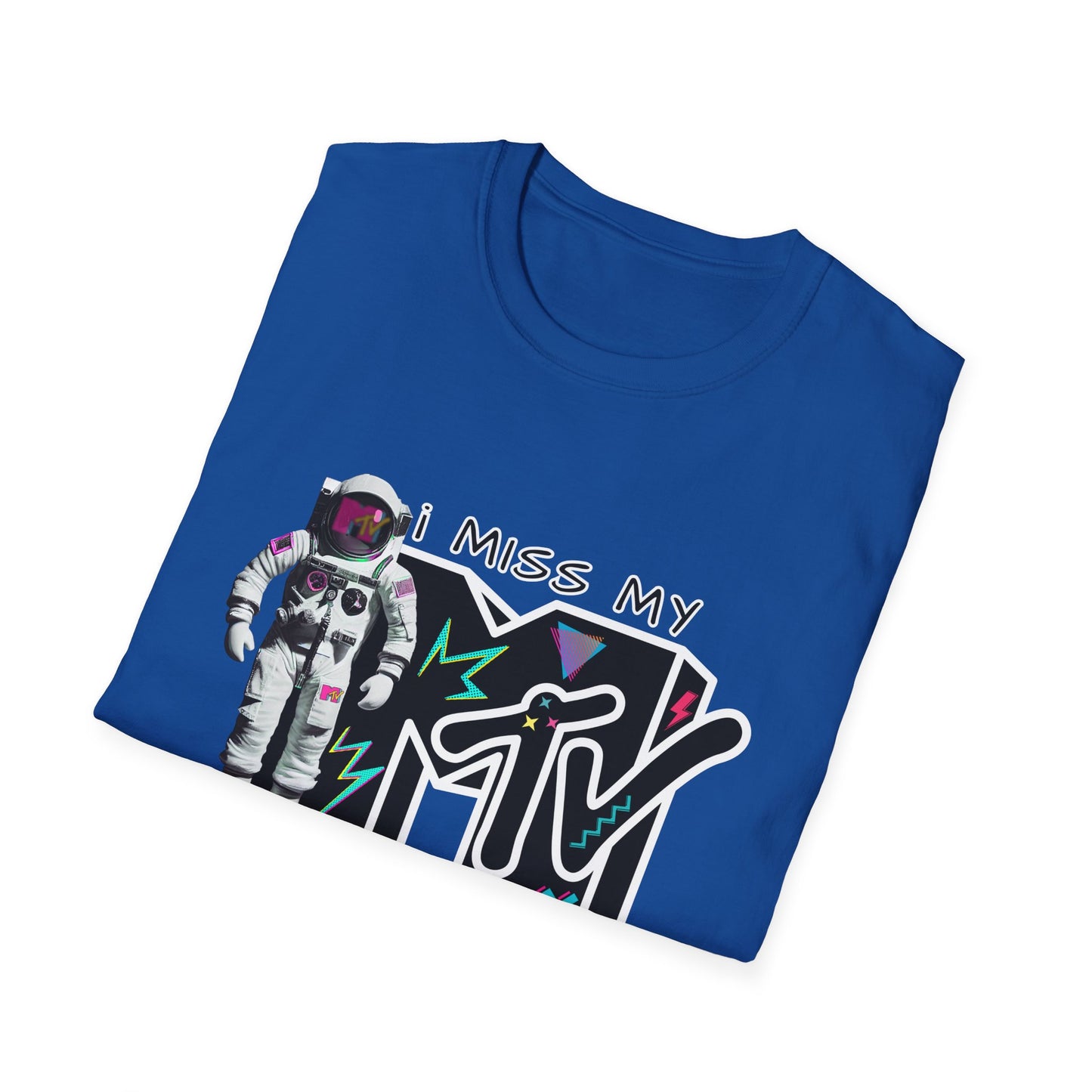 I Miss My MTV T-Shirt | Retro MTV Logo Astronaut Graphic - NautiCurl LLC