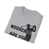 Weekends Are For Wedges T-Shirt | Golf Golfer Silhouette