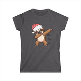 Dabbing Sloth Santa Tee | Christmas Sloth Holiday Shirt