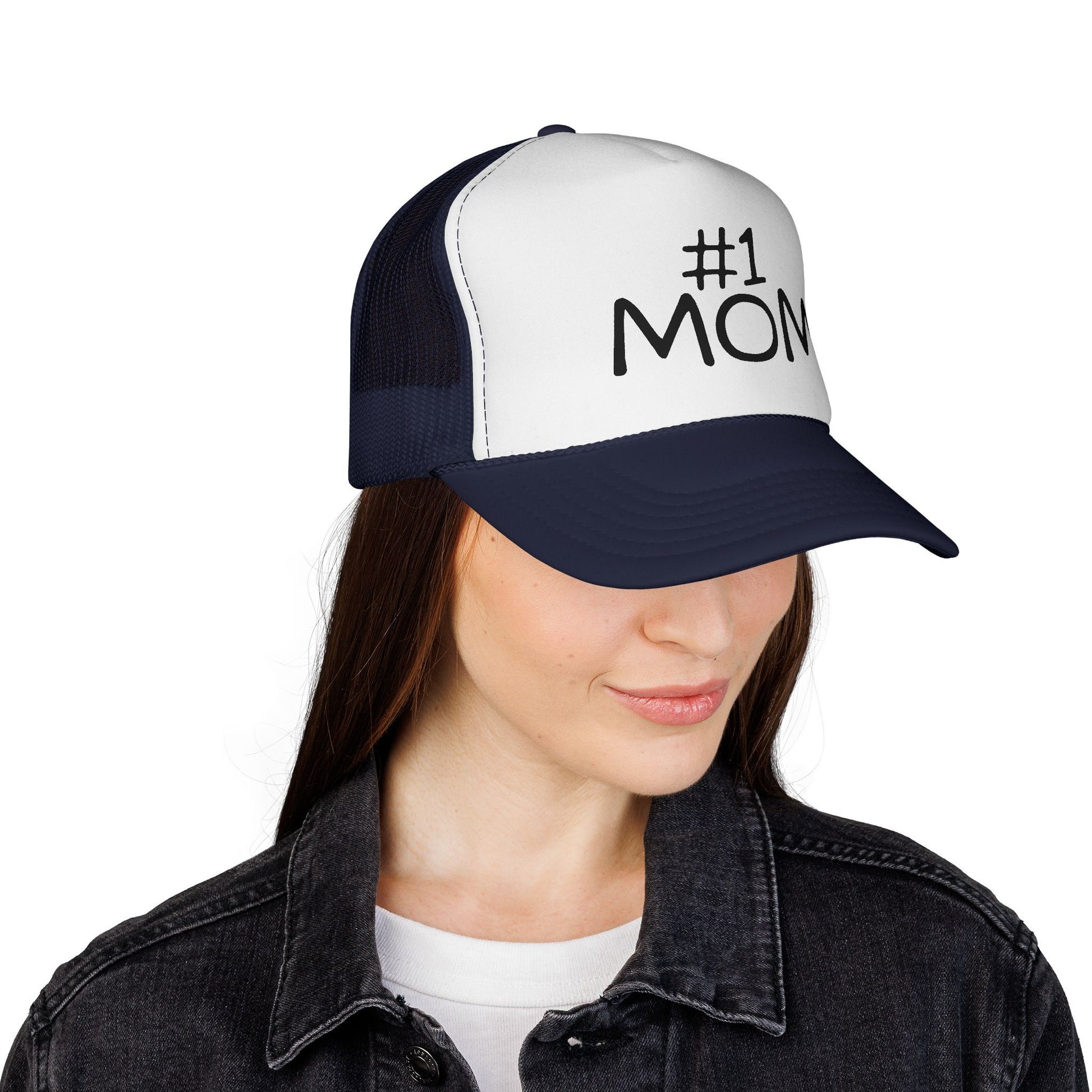 Number #1 Mom Trucker Cap | Mesh Baseball Hat - NautiCurl LLC