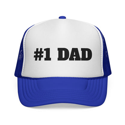 Number #1 Dad Trucker Cap | Mesh Baseball Hat