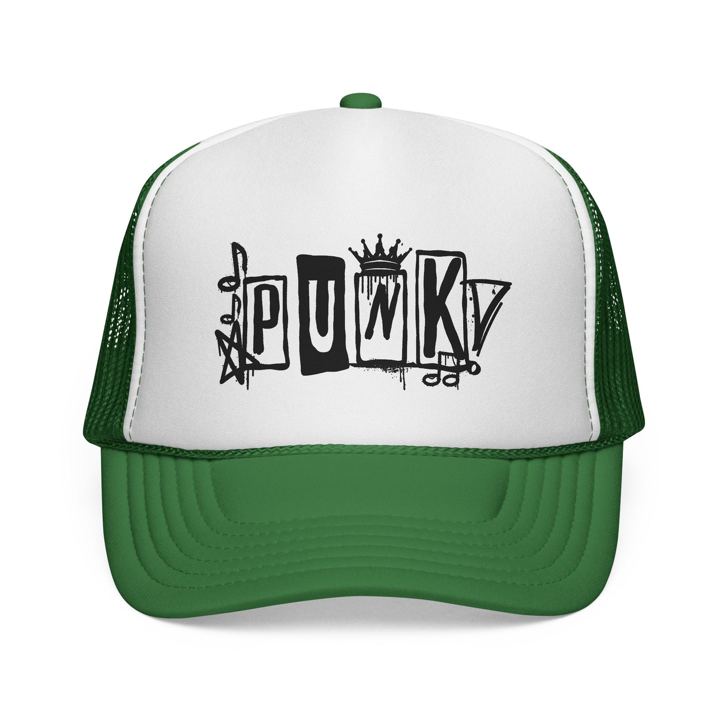 Punk Graffiti Trucker Cap | Mesh Baseball Hat
