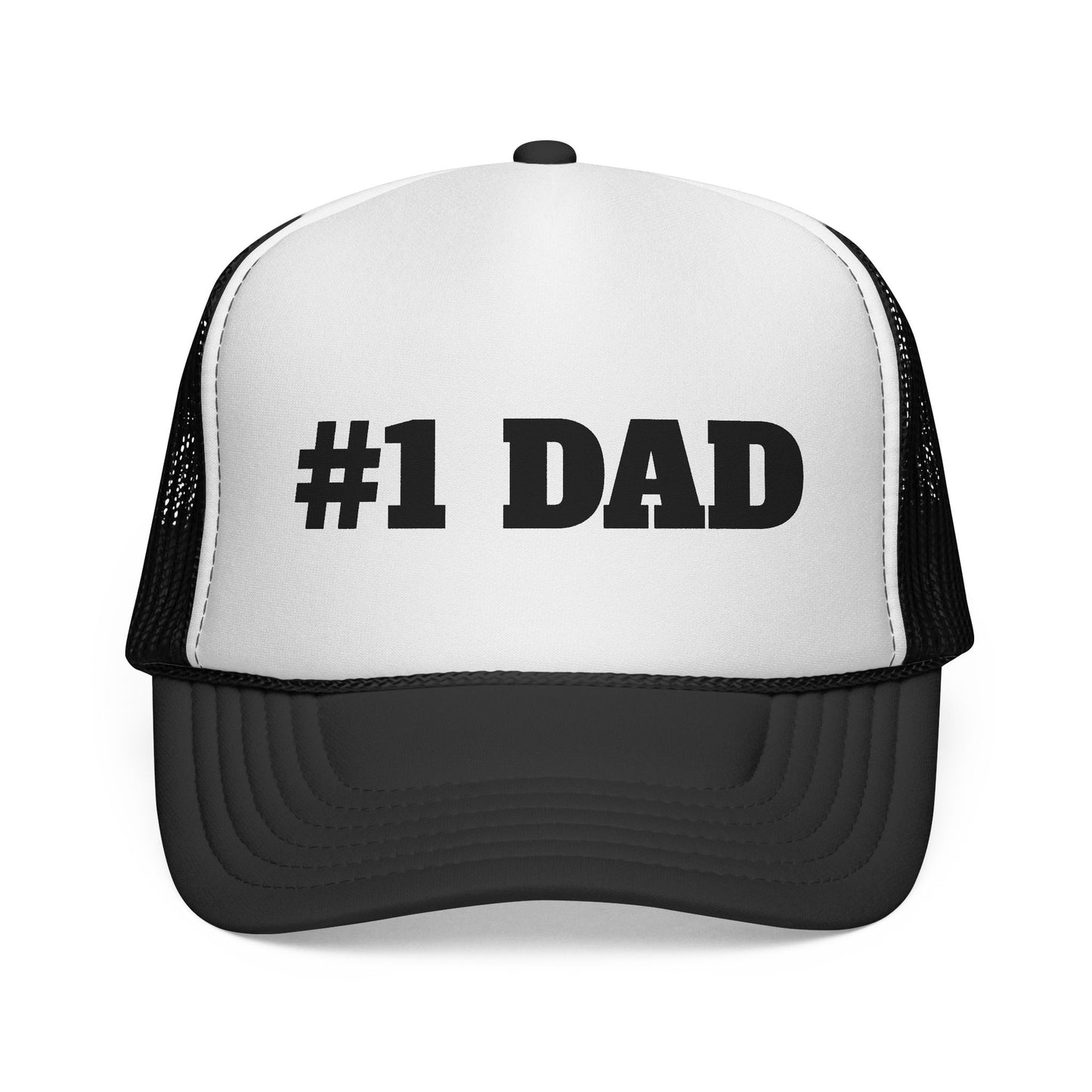 Number #1 Dad Trucker Cap | Mesh Baseball Hat
