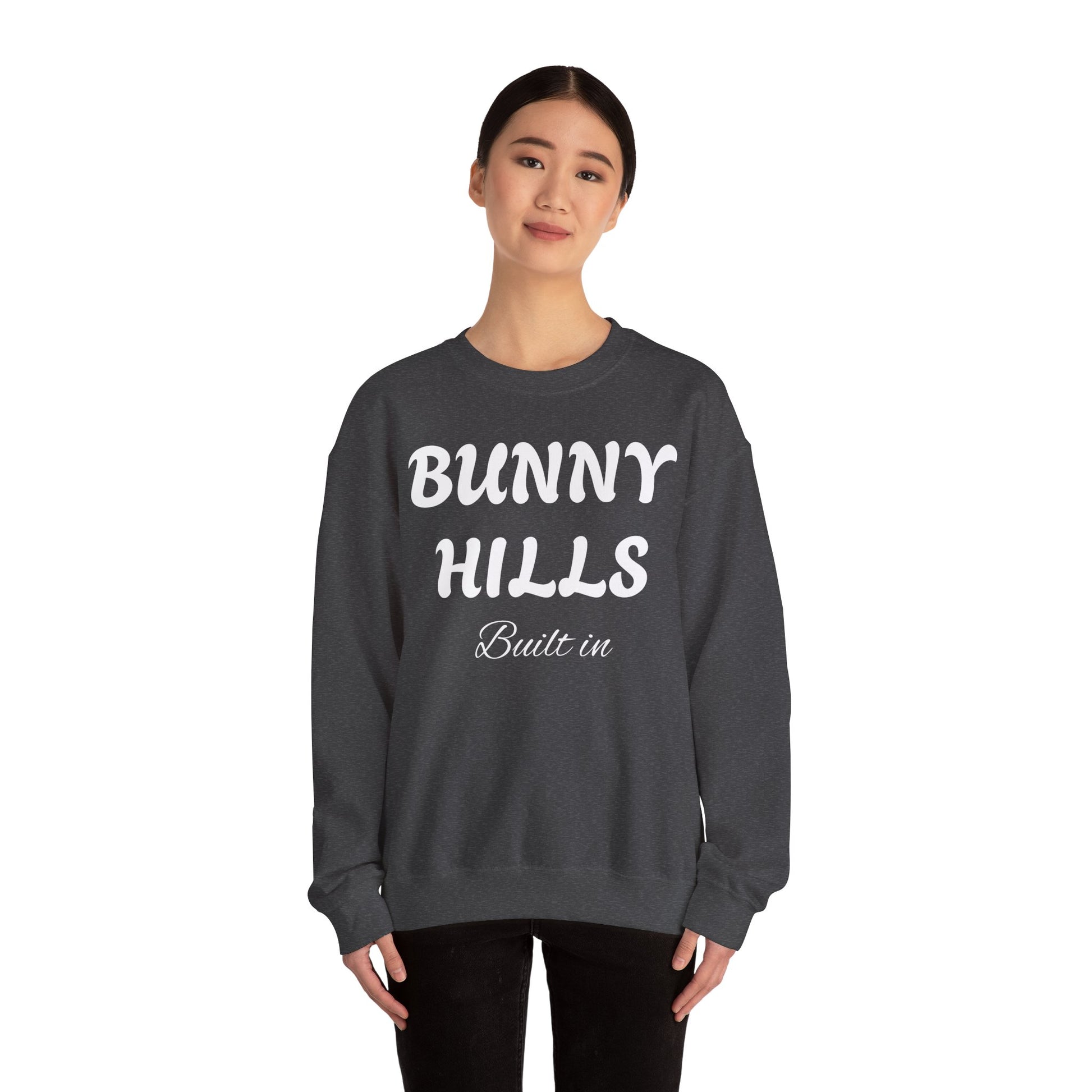 Bunny Hills Sweatshirt | Retro Script Winter Typography - NautiCurl LLC