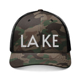 Lake Life Club Camo Trucker Hat | Embroidered Mesh Cap
