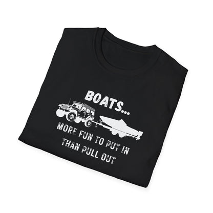 Boats...More Fun To Put in Than Pull Out T-Shirt | Funny Witty Tee - NautiCurl LLC