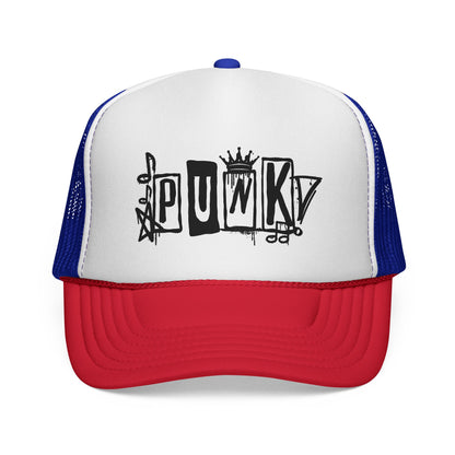 Punk Graffiti Trucker Cap | Mesh Baseball Hat