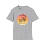 Lake Life boat graphic T-Shirt | sunset pontoon illustration, summer lakewear