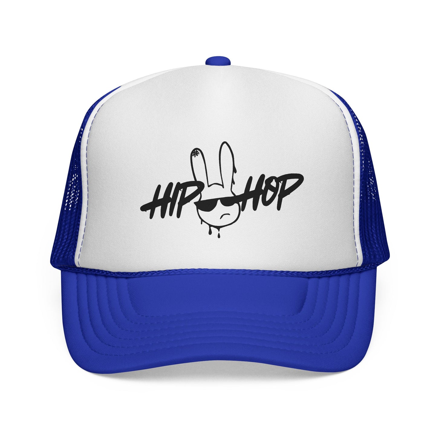 Hip Hop Graffiti Bunny Trucker Cap | Mesh Snap Back Trucker - NautiCurl LLC