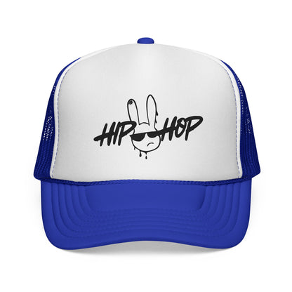 Hip Hop Graffiti Bunny Trucker Cap | Mesh Snap Back Trucker - NautiCurl LLC