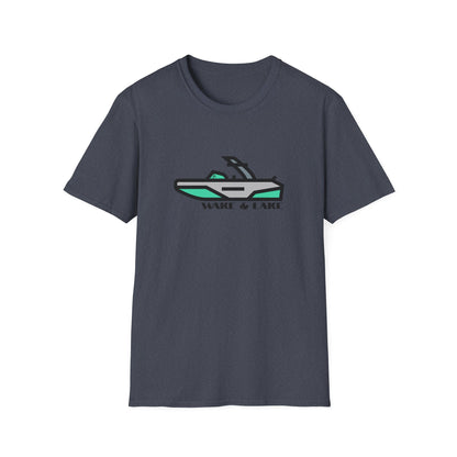 Wake & Lake Boat T‑Shirt — Wakeboard & Wakesurf / Lake Life Graphic Tee