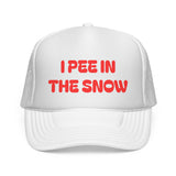 I Pee in the Snow Trucker Cap | Funny Winter Hat