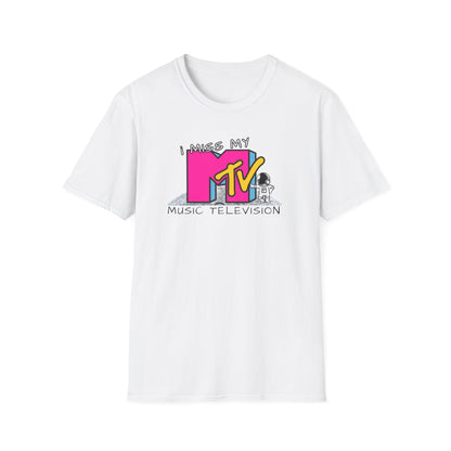 I Miss My MTV T-Shirt | Retro 80s MTV Logo Music Television Tee - NautiCurl LLC