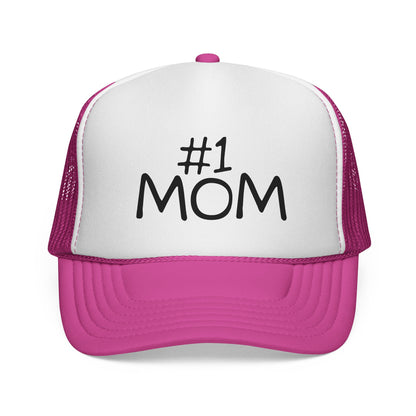 Number #1 Mom Trucker Cap | Mesh Baseball Hat - NautiCurl LLC