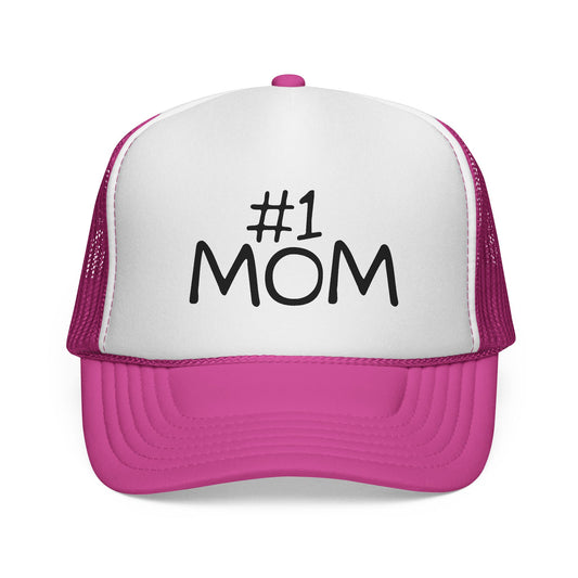 Number #1 Mom Trucker Cap | Mesh Baseball Hat