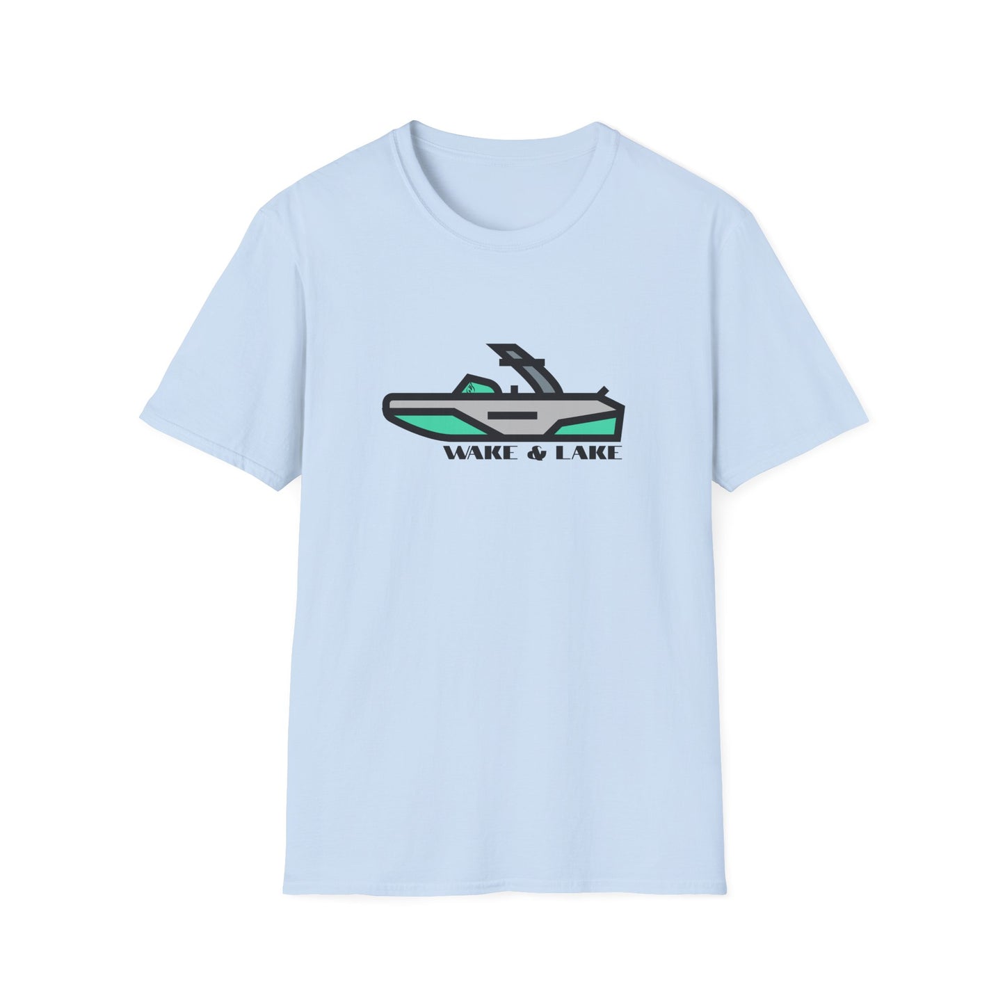 Wake & Lake Boat T‑Shirt — Wakeboard & Wakesurf / Lake Life Graphic Tee