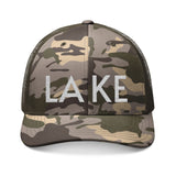 Lake Life Club Camo Trucker Hat | Embroidered Mesh Cap