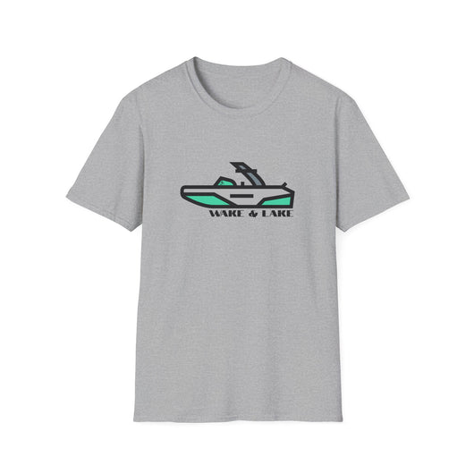 Wake & Lake Boat T‑Shirt — Wakeboard & Wakesurf / Lake Life Graphic Tee