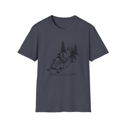 Snowmobile BRRAAAP! T-Shirt | Winter Racing Graphic - NautiCurl LLC