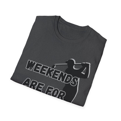 Weekends Are For Wedges T-Shirt | Golf Golfer Silhouette - NautiCurl LLC