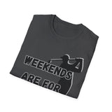 Weekends Are For Wedges T-Shirt | Golf Golfer Silhouette