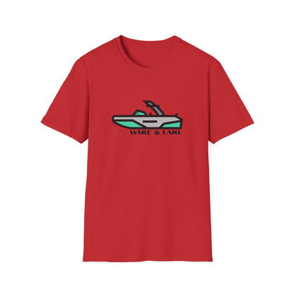 Wake & Lake Boat T‑Shirt — Wakeboard & Wakesurf / Lake Life Graphic Tee