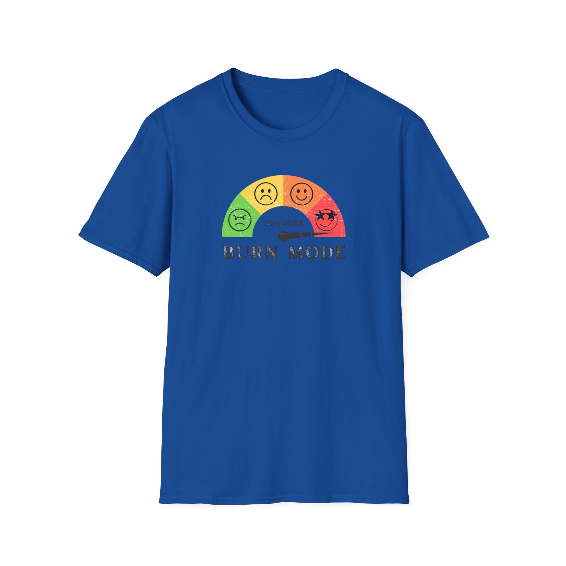 UV Index Burn Mode T-Shirt | Sun Safety Graphic Tee - NautiCurl LLC