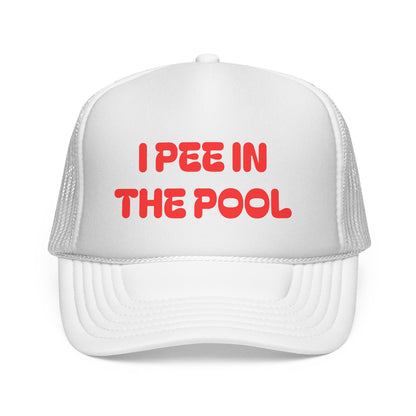 I Pee in the Pool Trucker Cap | Funny Winter Hat - NautiCurl LLC