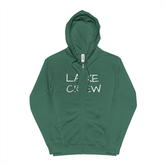 Lake Crew Hoodie | Zip-Up Fleece Hooded Sweatshirt - NautiCurl LLC