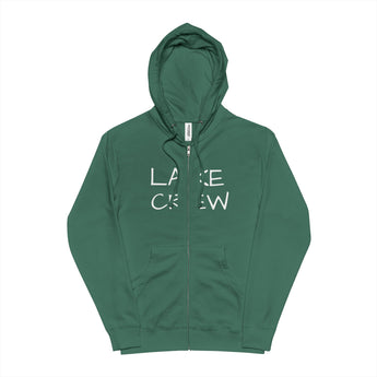 Lake Crew Hoodie | Zip-Up Fleece Hooded Sweatshirt