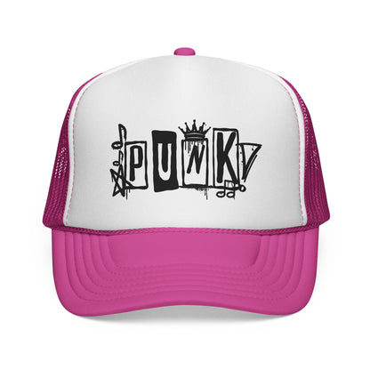 Punk Graffiti Trucker Cap | Mesh Baseball Hat