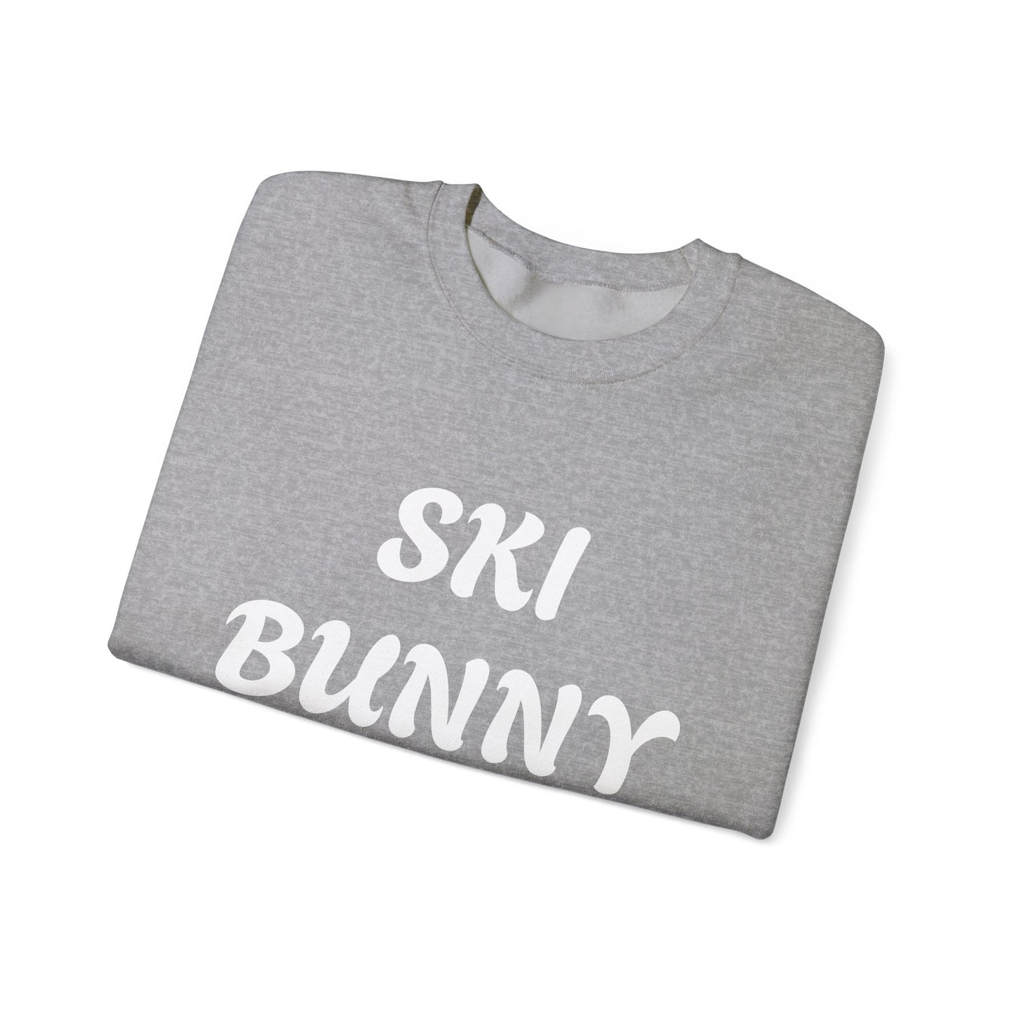 Ski Bunny Sweatshirt | Retro Script Winter Typography - NautiCurl LLC