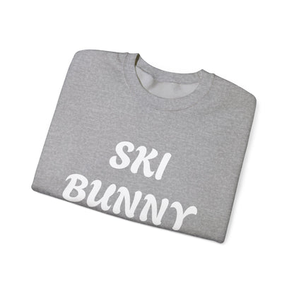Ski Bunny Sweatshirt | Retro Script Winter Typography - NautiCurl LLC